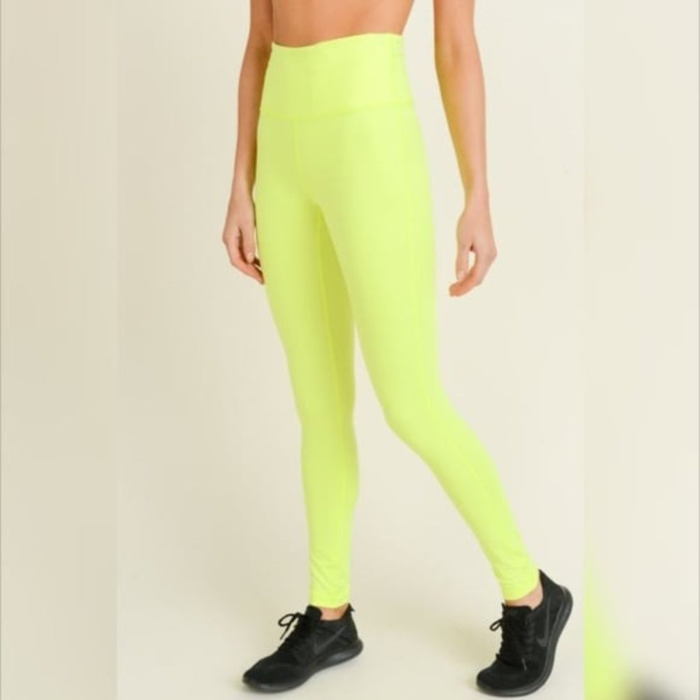 Mono B RED - Highwaist Solid Essential Full Leggi